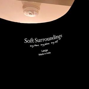 Soft surroundings black a-line and layered dress. Worn once! Cotton